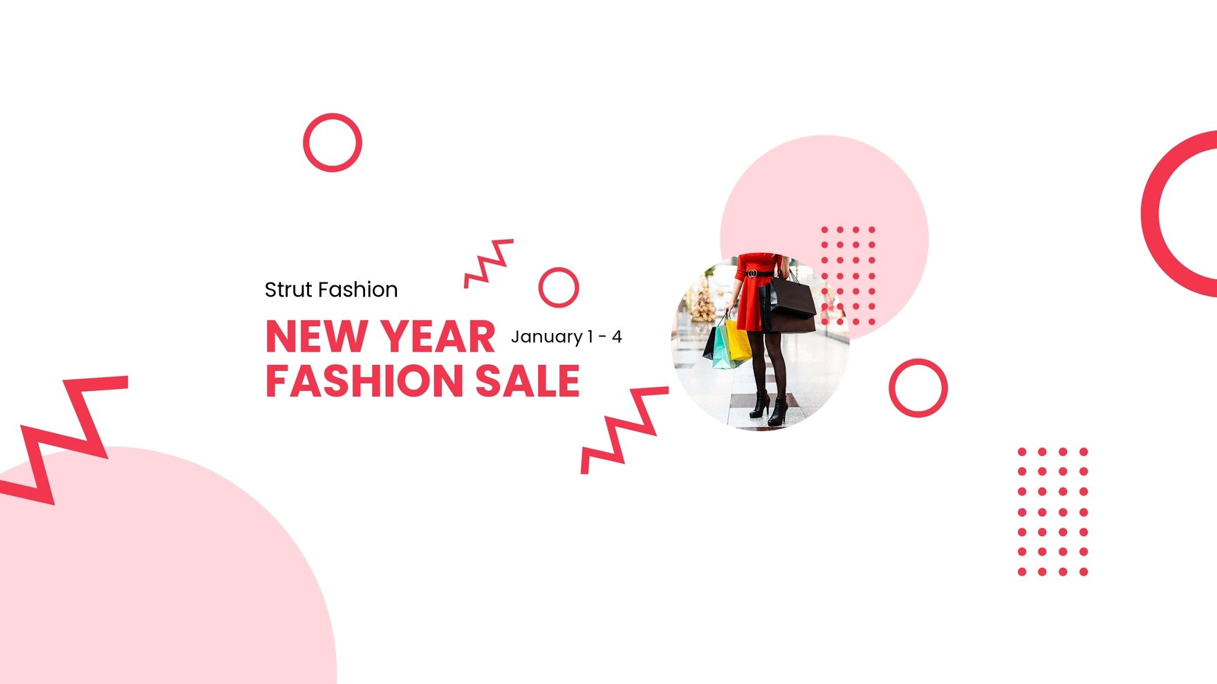 New Year Fashion Sale Promotion Youtube Banner