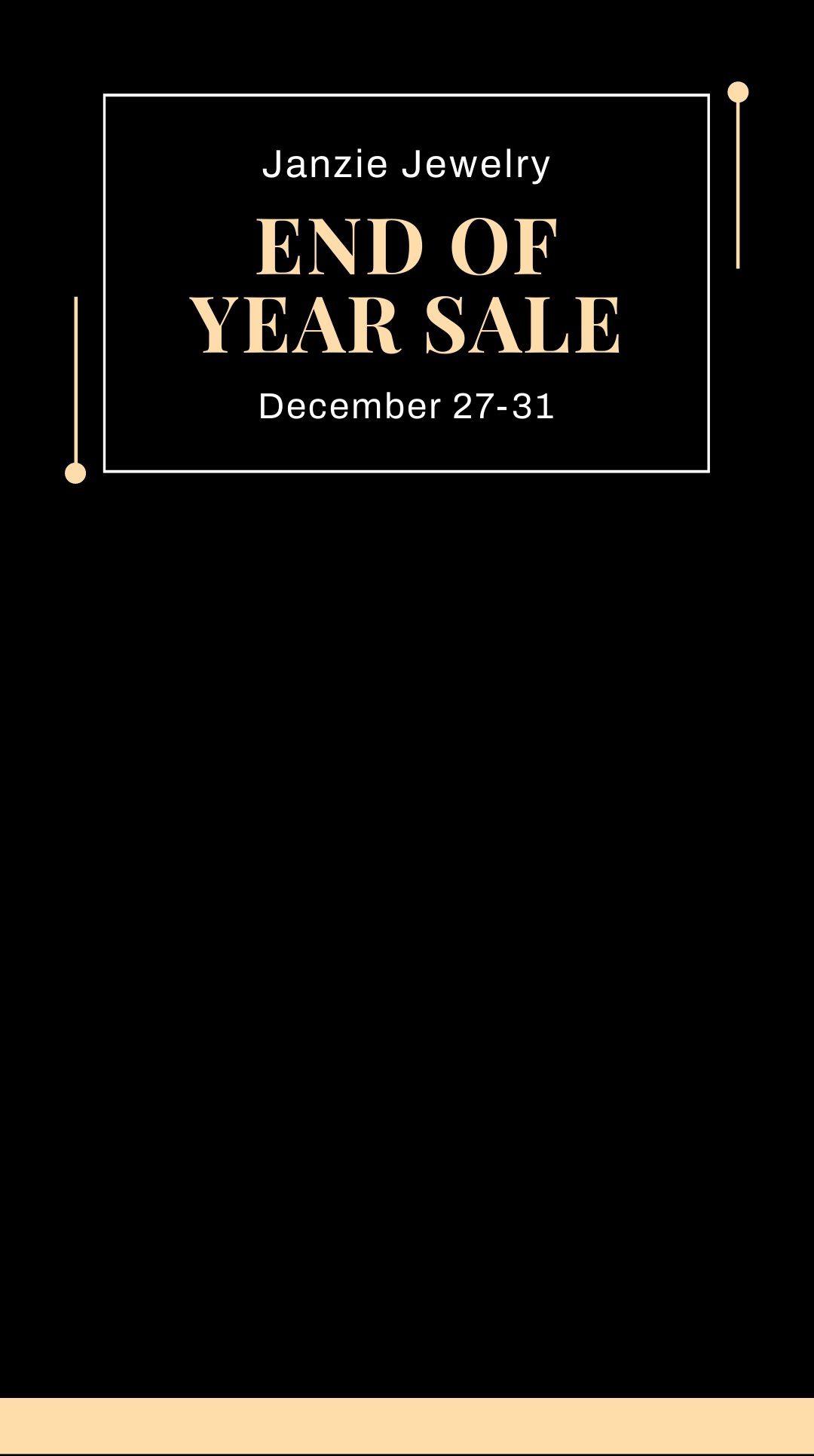 End Of Year Sale Snapchat Geofilter Template