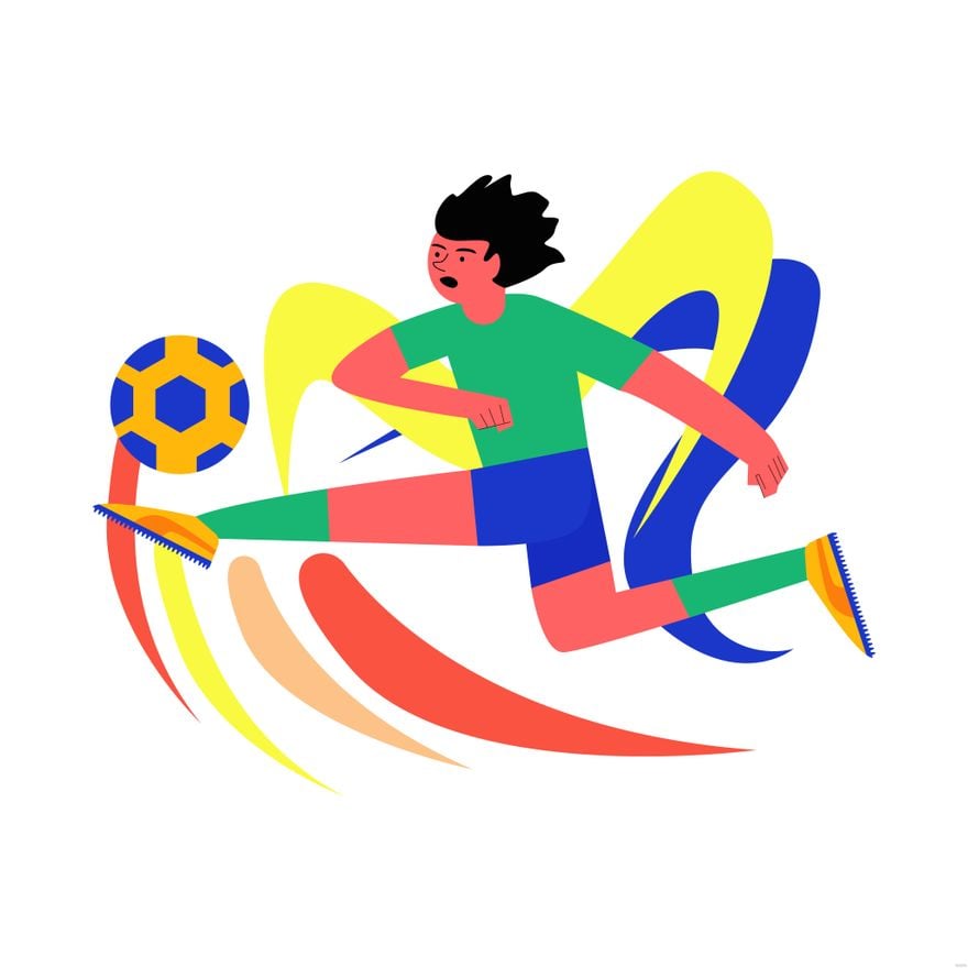 Free Colorful Sports Illustration