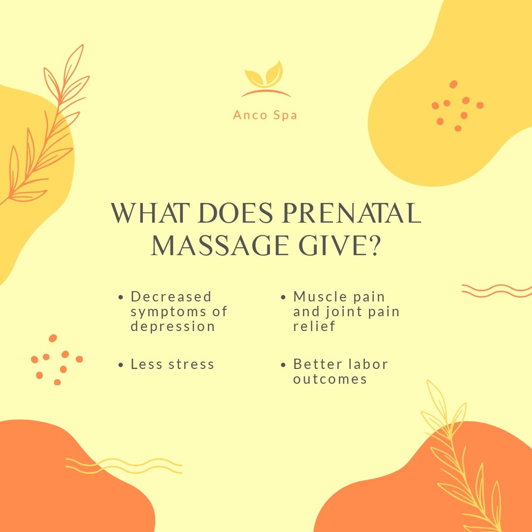 Free Prenatal Massage Post, Facebook, Instagram Template