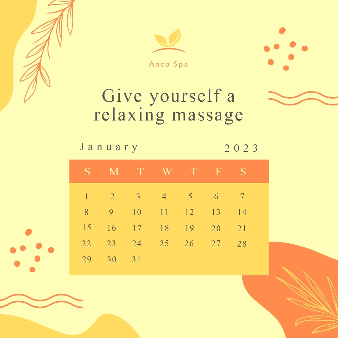 Massage Photo Desk Calendar