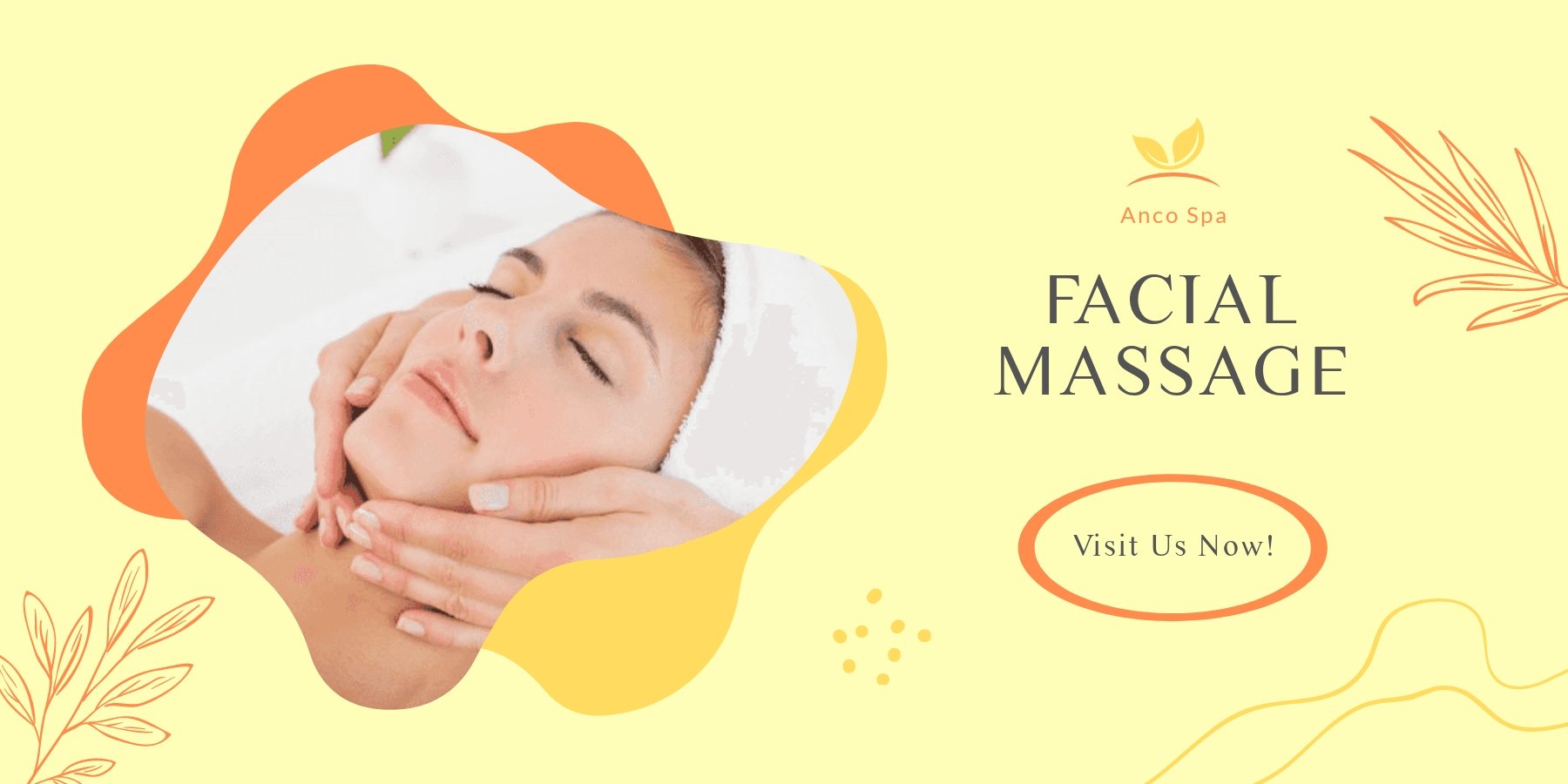 Free Facial Massage Banner Template
