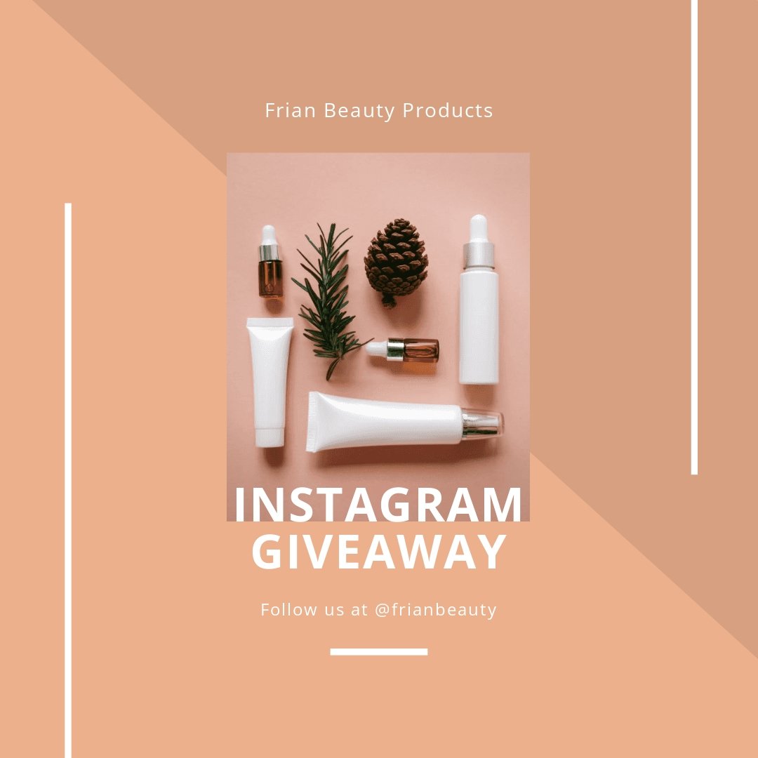 Free Beauty Products Instagram Giveaway Template