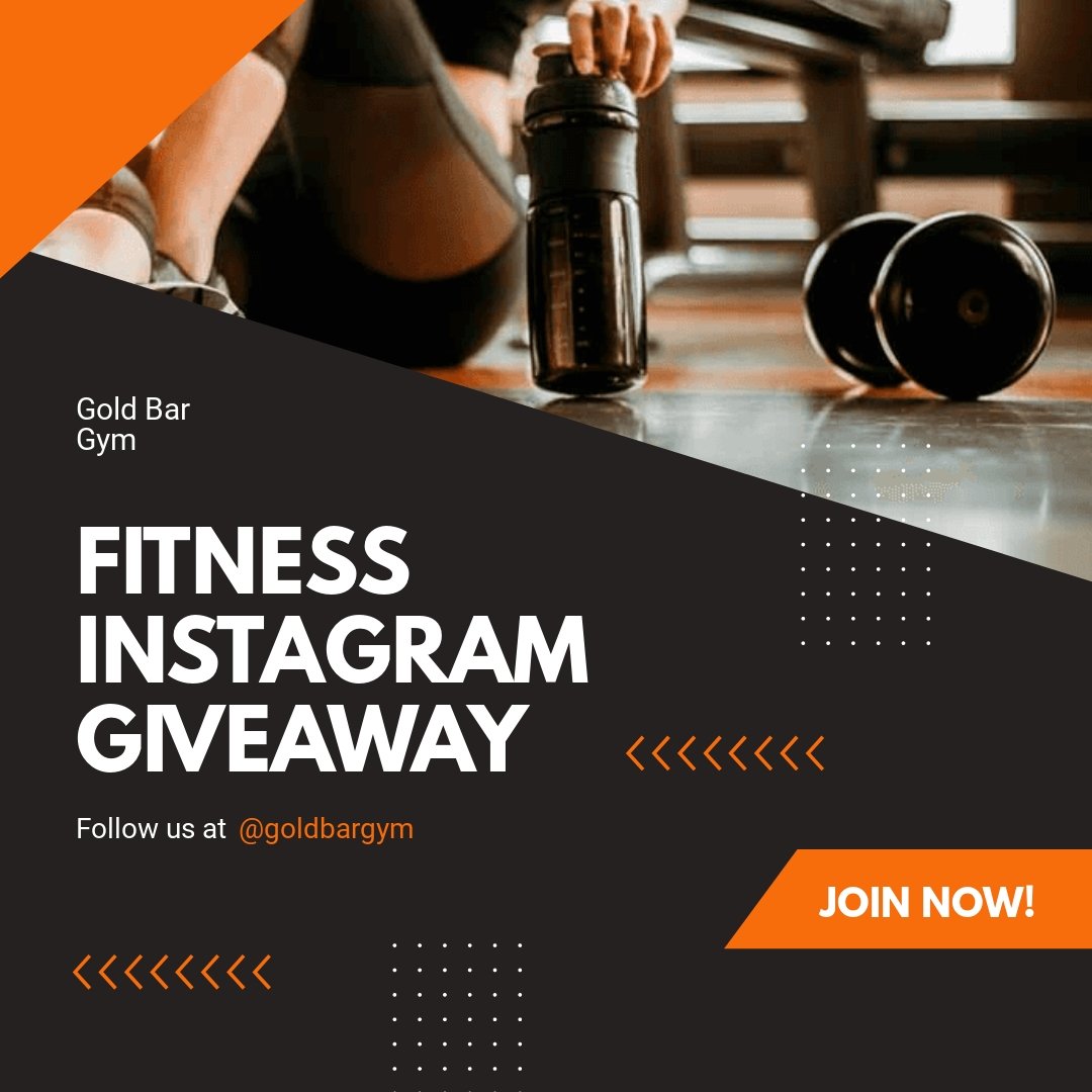 Fitness Instagram Giveaway Template