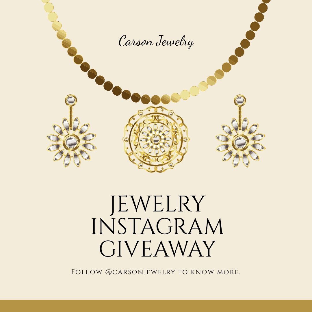 Free Jewelry Instagram Giveaway Template
