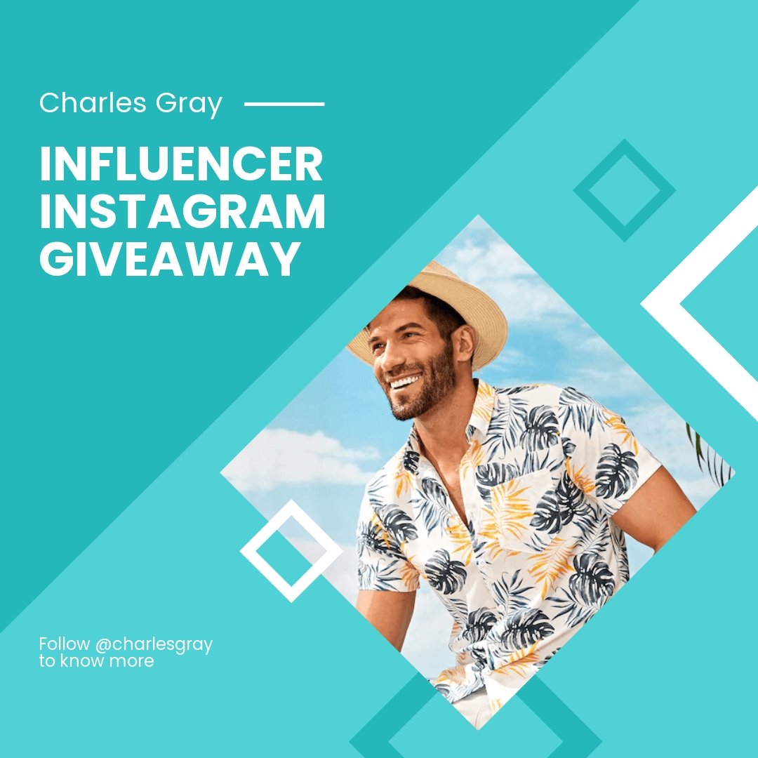 Free Influencer Instagram Giveaway Template