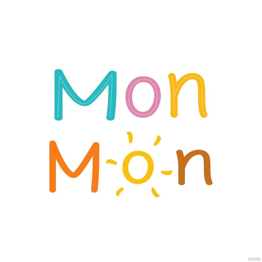 Monday Icon Vector in Illustrator, EPS, SVG, JPG, PNG
