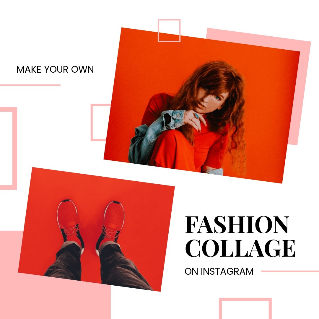 Instagram Fashion Collage Template