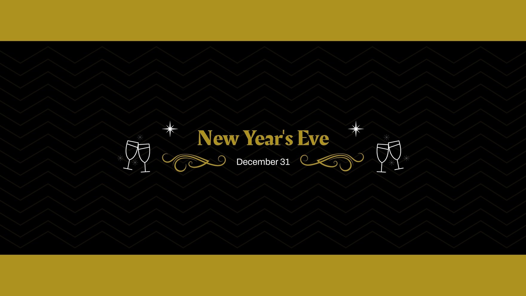 New Year's Eve Youtube Banner Template