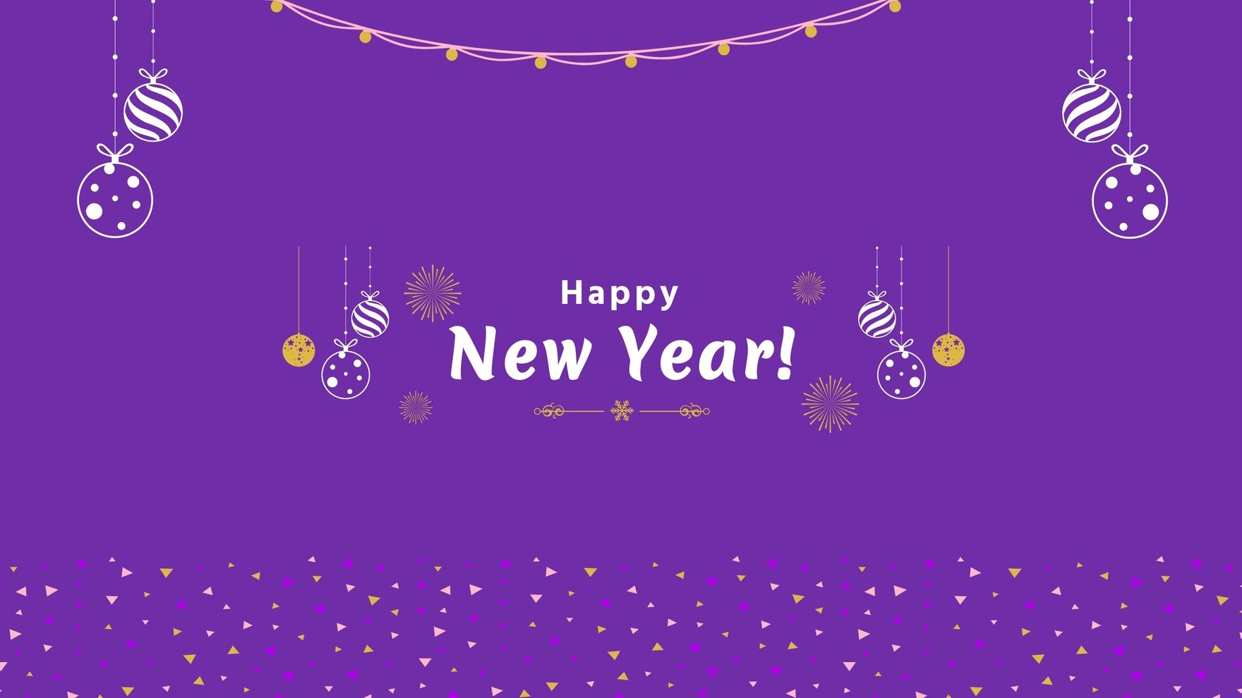 Free Happy New Year Youtube Banner Template