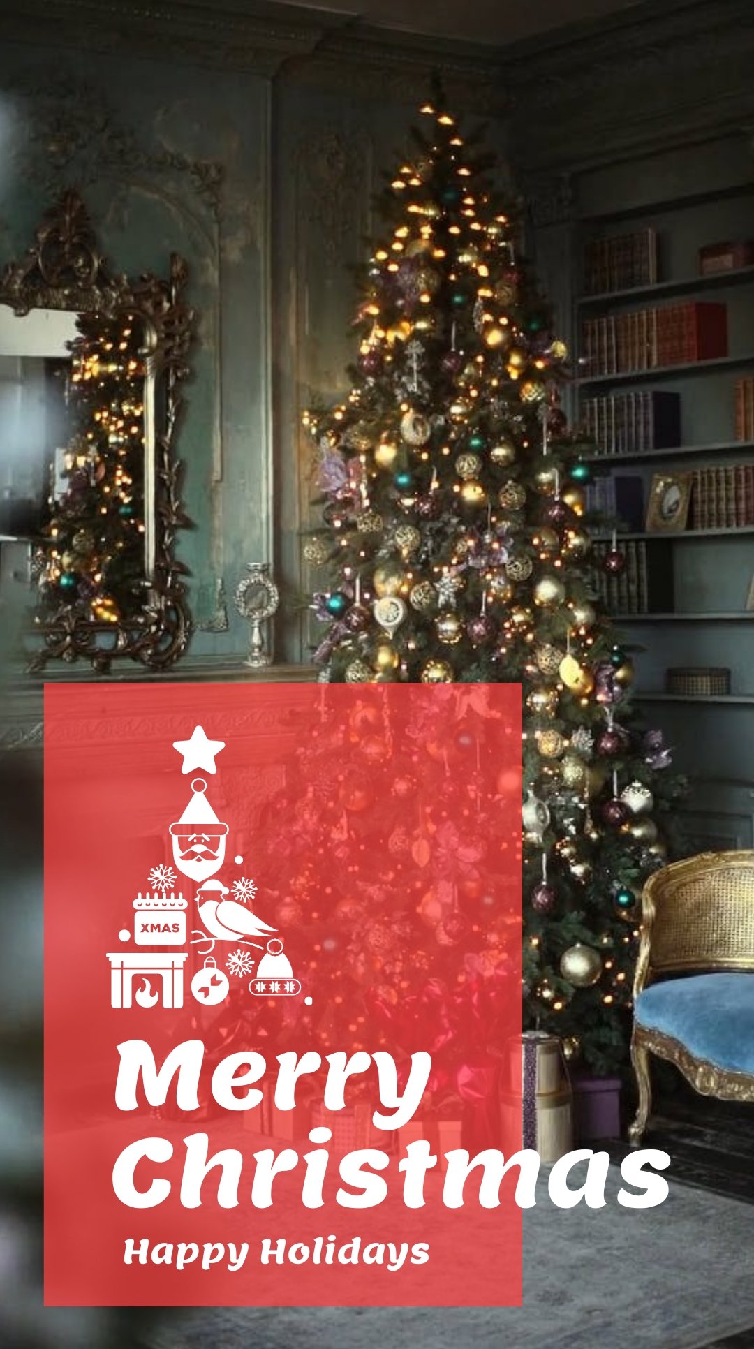 Happy Christmas Instagram Video Story Template