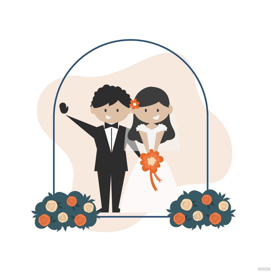 Wedding Ceremony Vector in Illustrator, EPS, SVG, JPG, PNG
