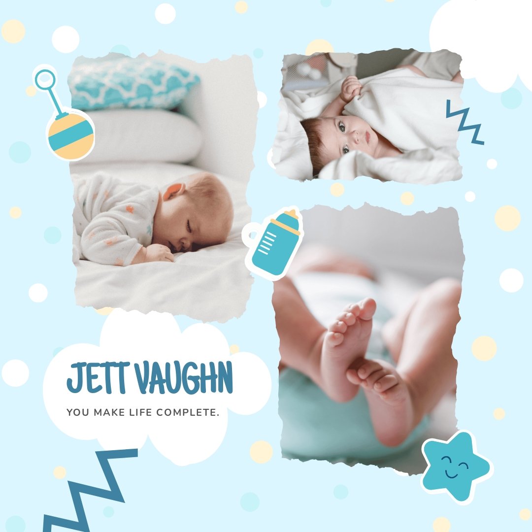 Baby Instagram Collage Template