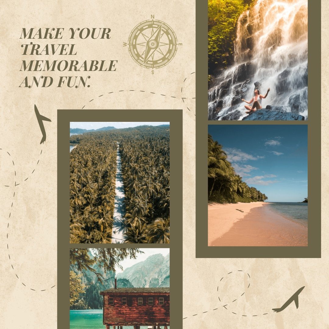 Travel Instagram Collage Template