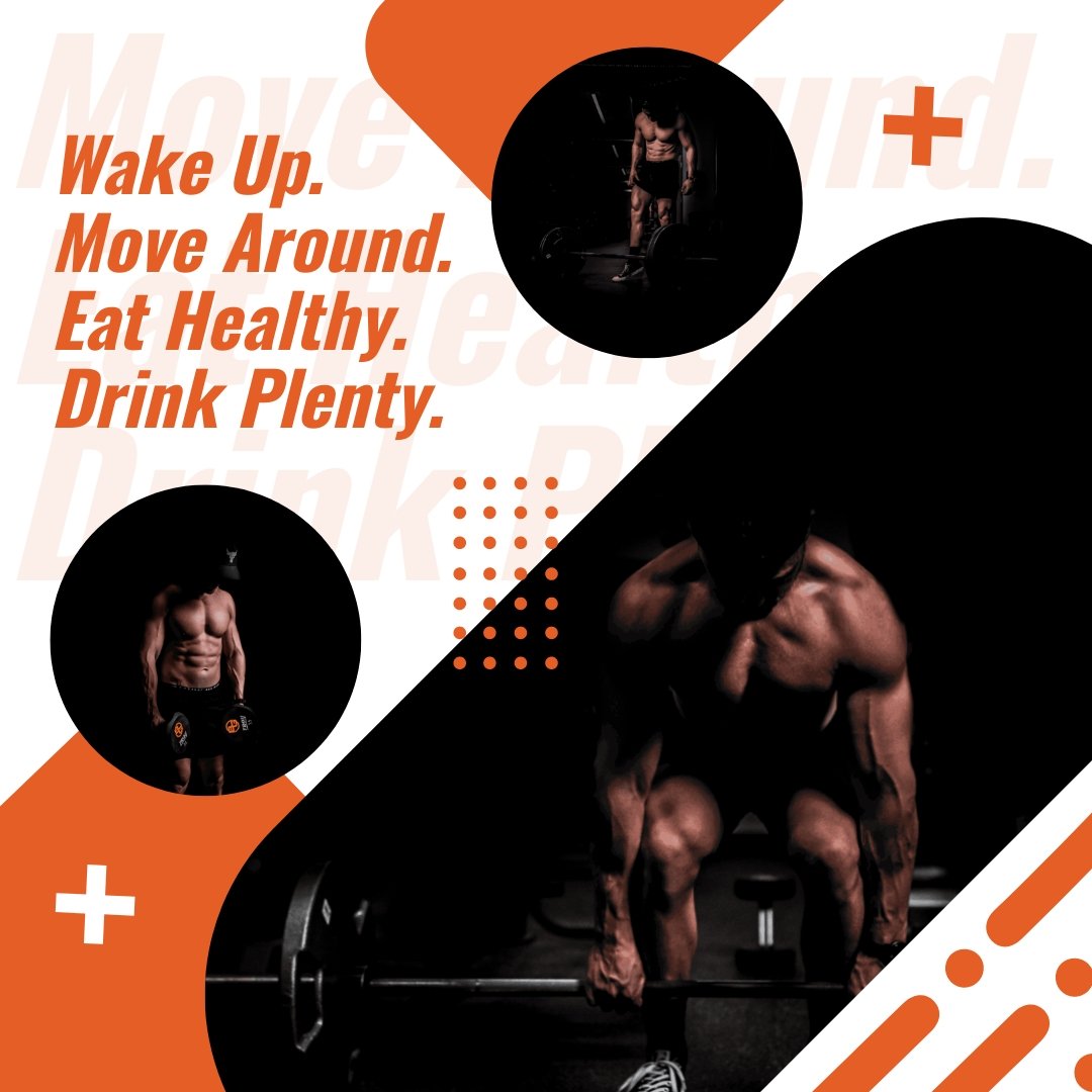 Fitness Instagram Collage Template