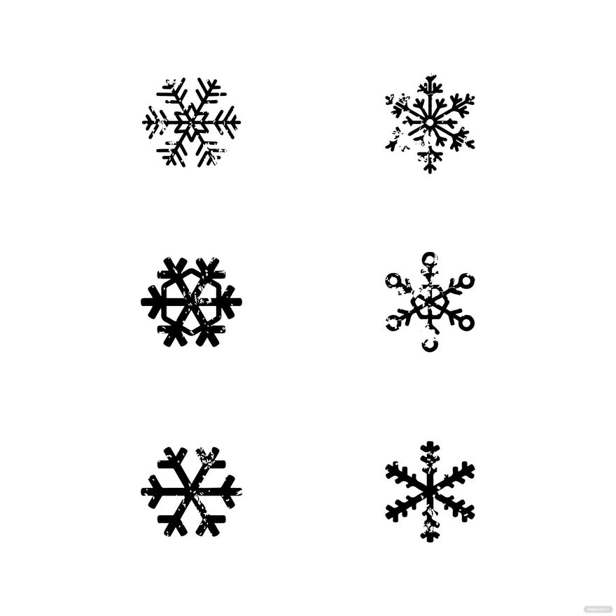 Free Grunge Snowflake Vector