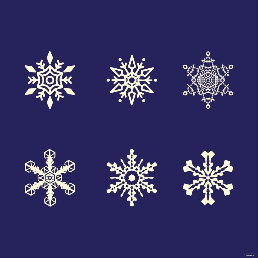 Vintage Snowflake Vector