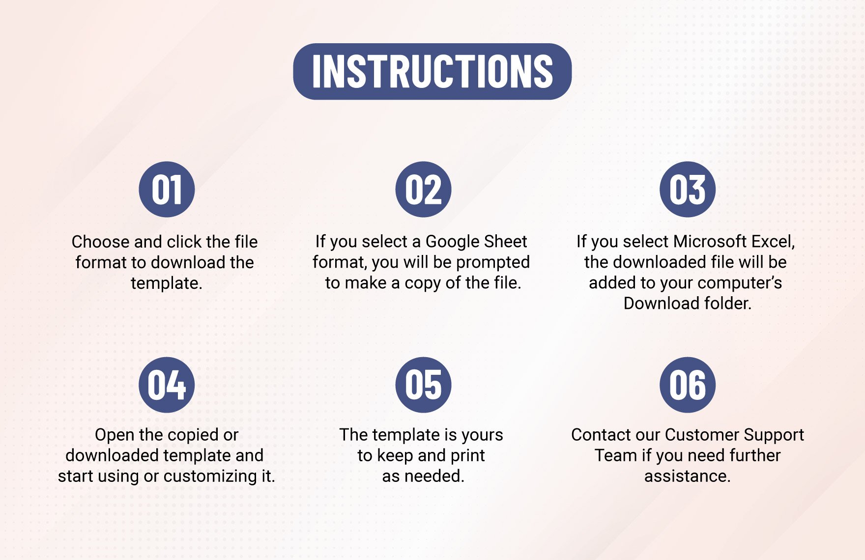 Sample Food Order Template