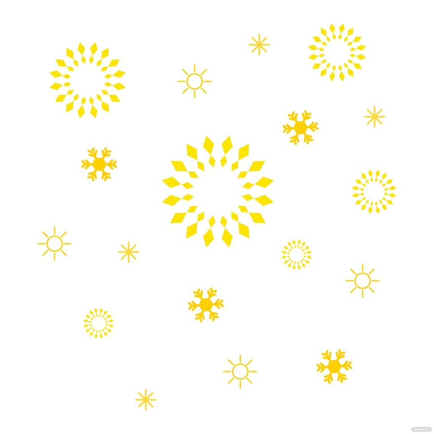 Sun Snowflake Vector