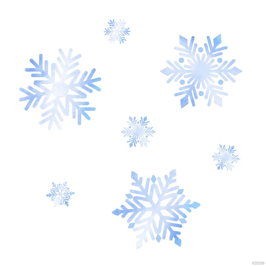 Free Watercolor Snowflake Vector - EPS, Illustrator, JPG, PNG, SVG |  