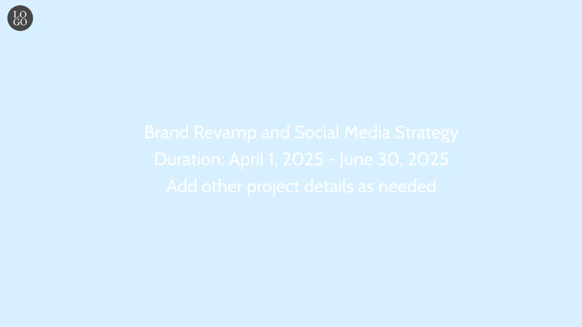 Free Business Project Report Video Template to Edit Online