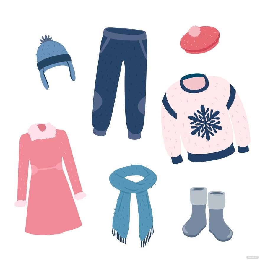 Free Winter Clothes Vector