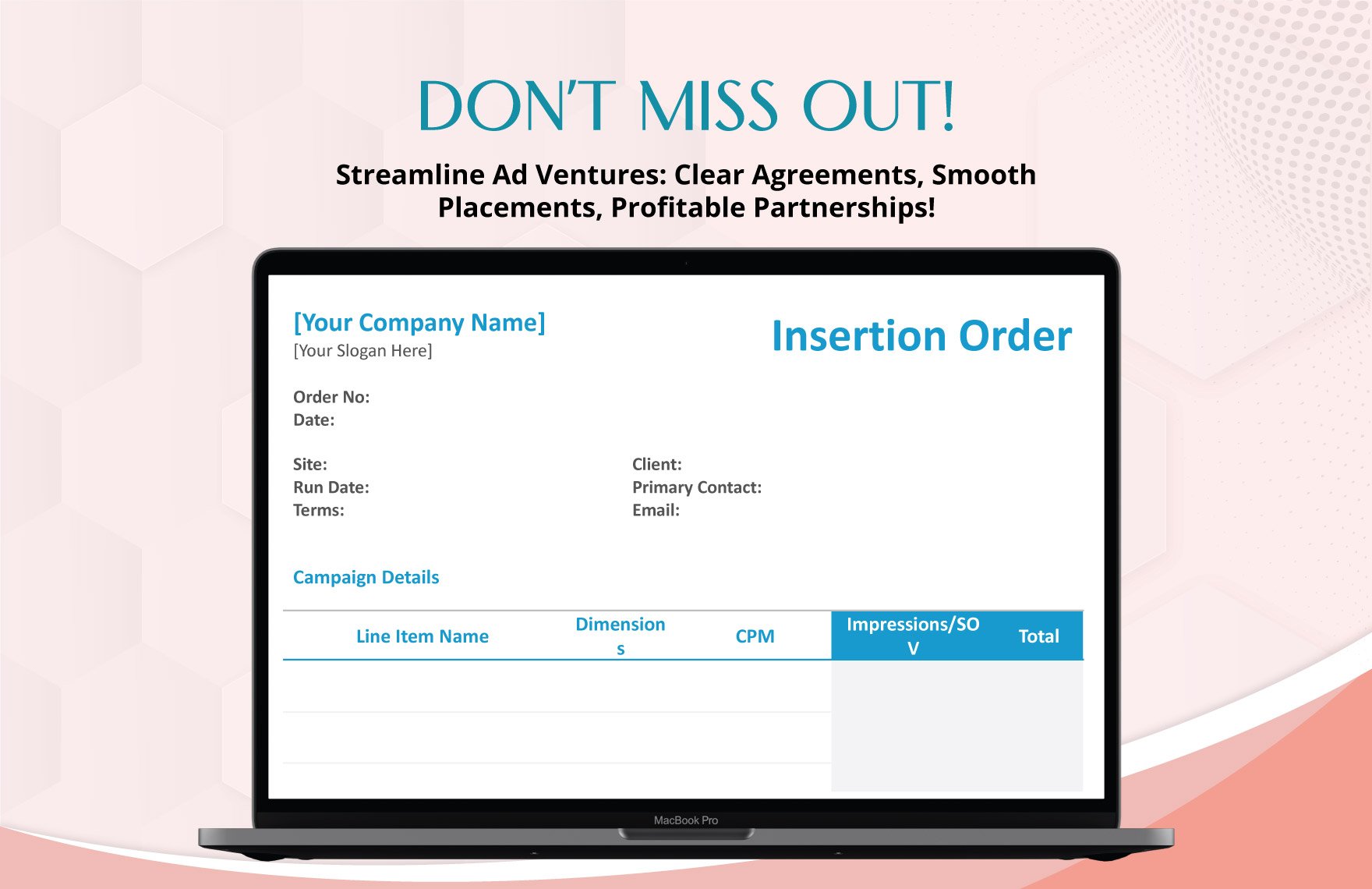 Insertion Order Template