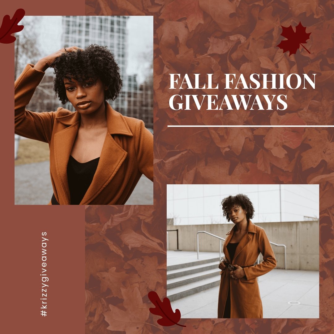 Fall Fashion Giveaway Instagram Template