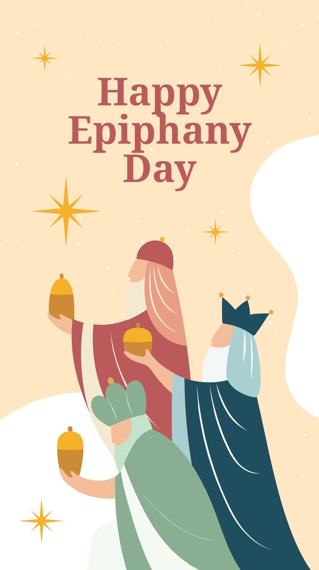Free Happy Epiphany Day Whatsapp Post Template