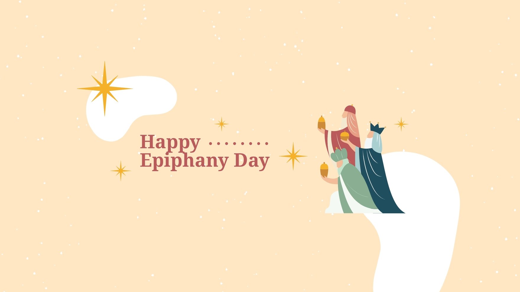 Happy Epiphany Day Youtube Banner Template