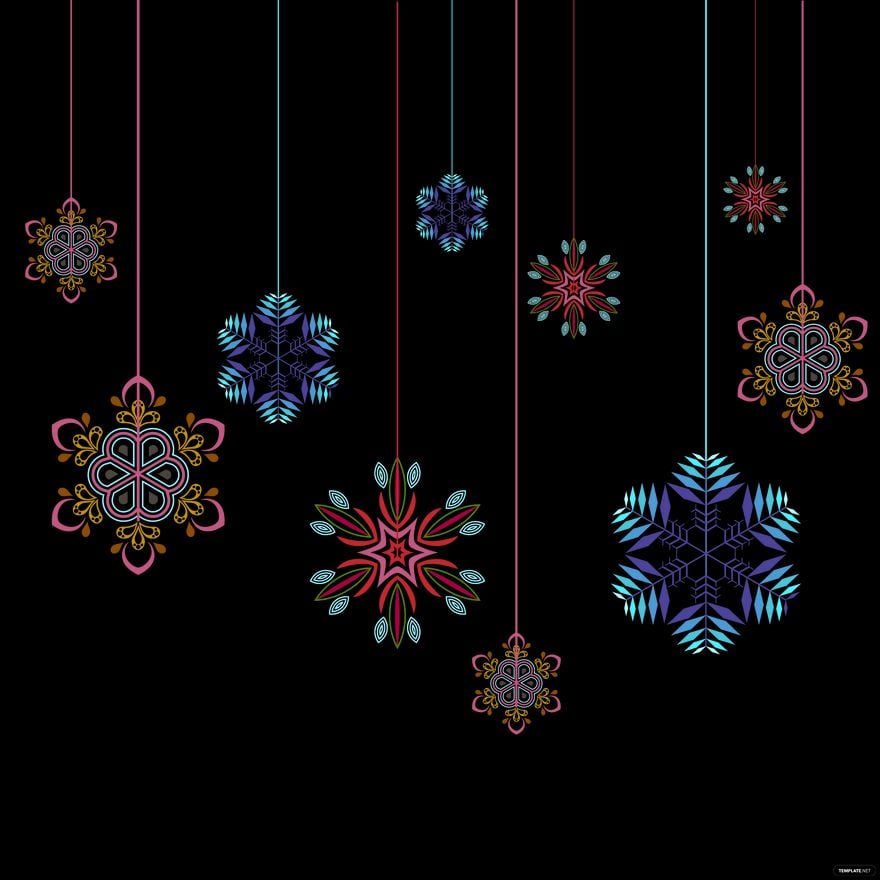 Snowflake Ornament Vector in Illustrator, EPS, SVG, JPG, PNG