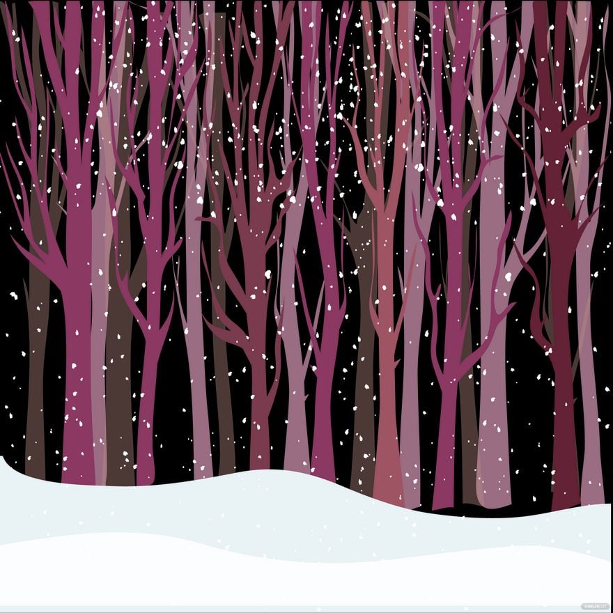 Free Winter Forest Vector