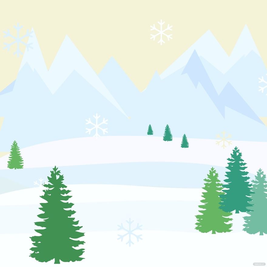 Free Winter Nature Vector in Illustrator, EPS, SVG, JPG, PNG