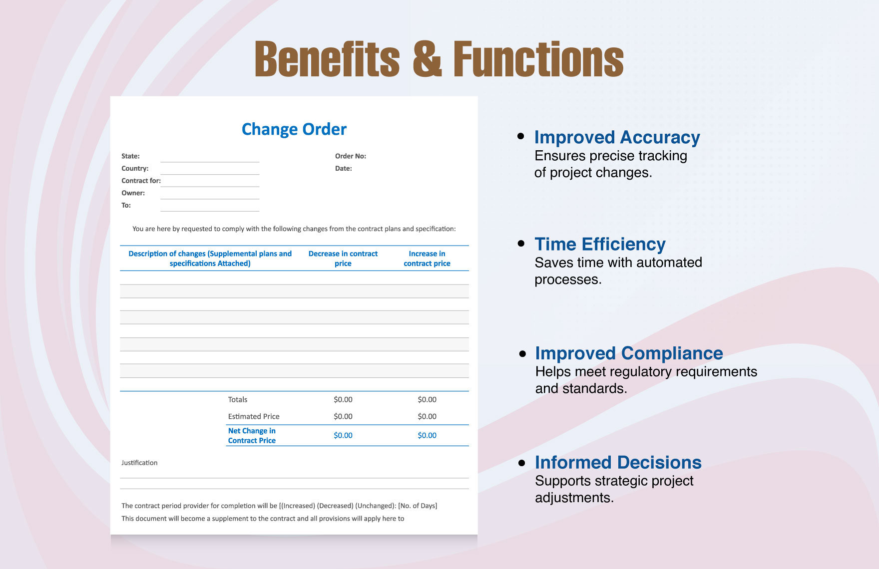 Change Order Template