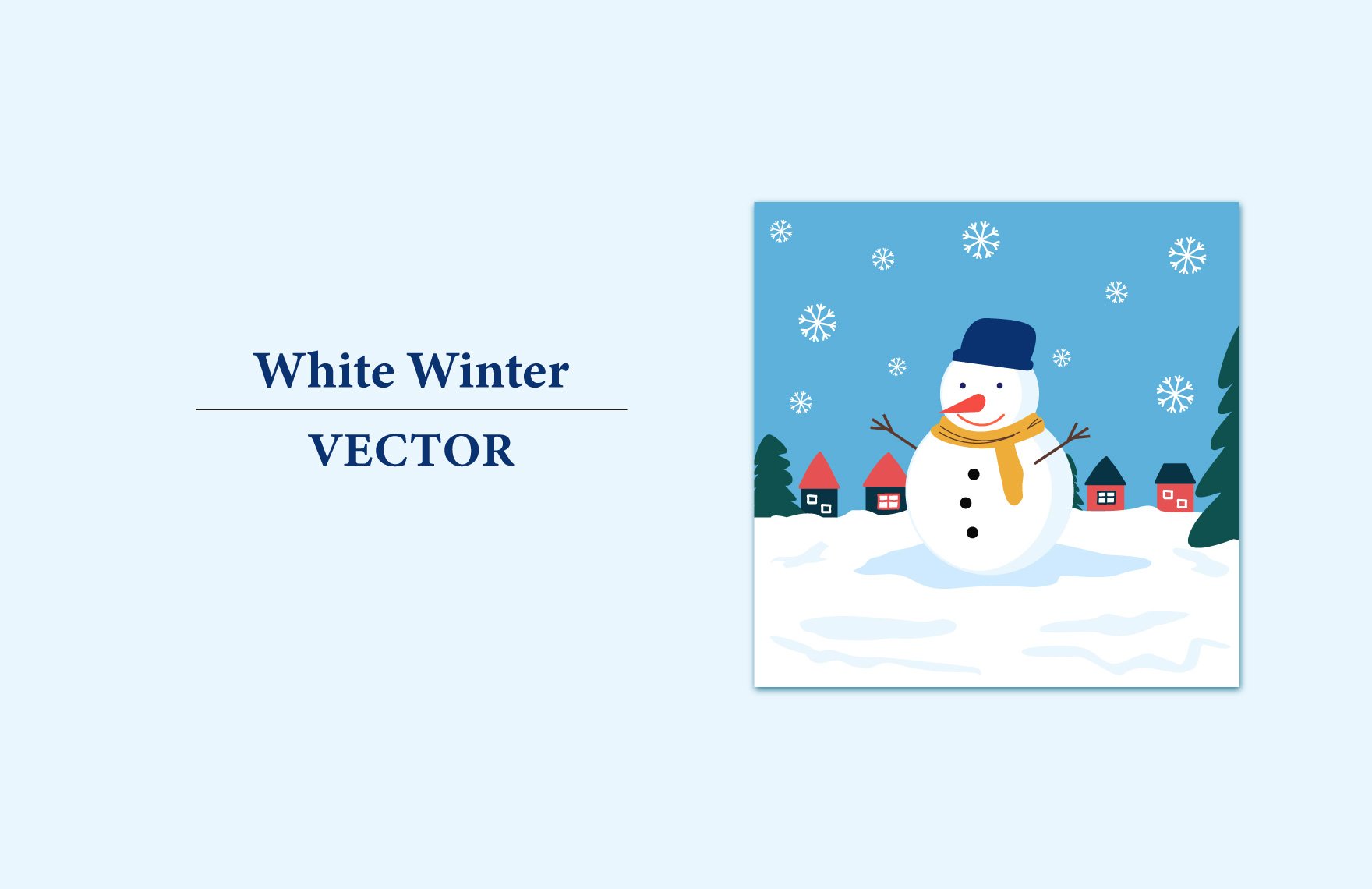 Free White Winter Vector in Illustrator, PSD, JPG, PNG