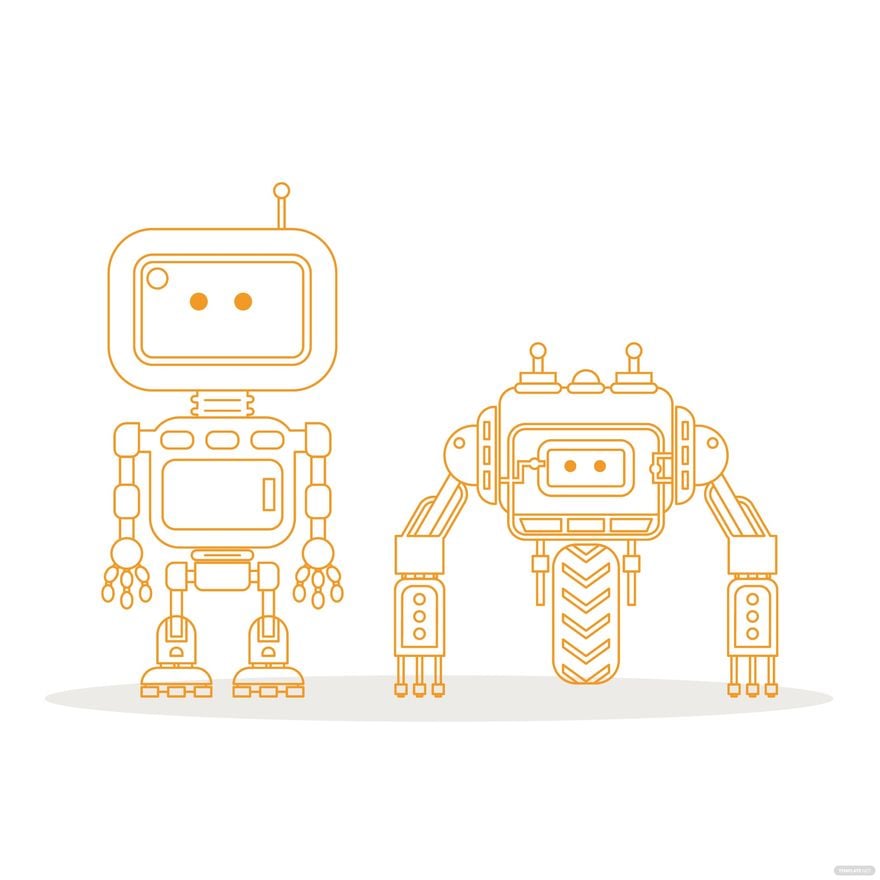 Free Robot Outline Vector