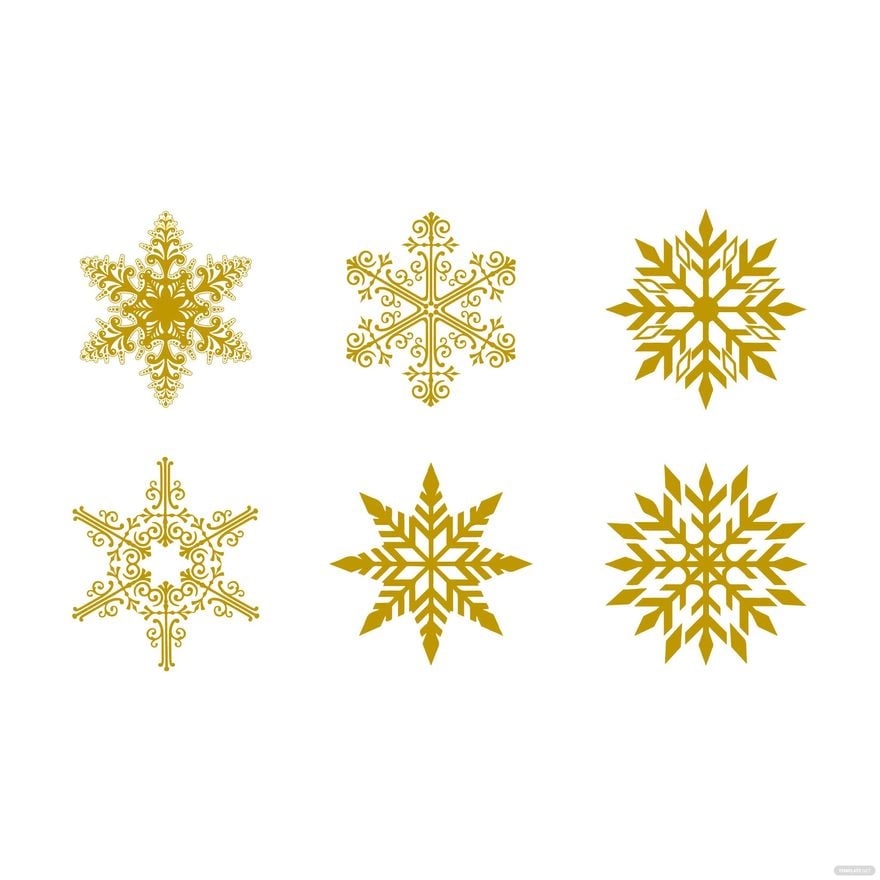 Elegant Snowflakes Vector