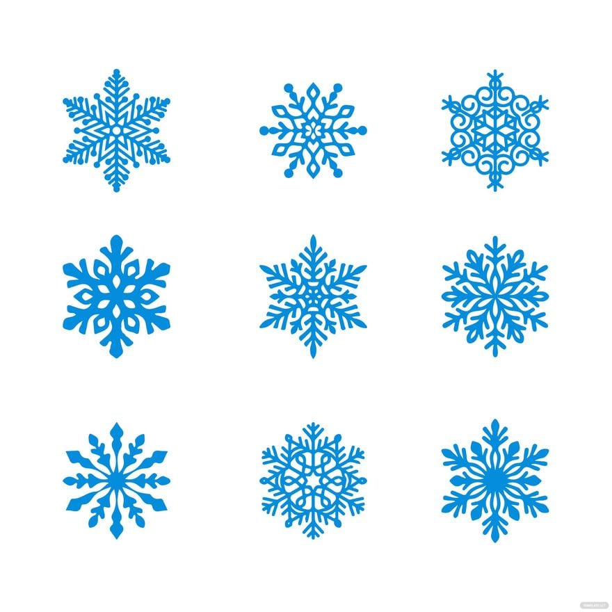 fancy snowflake template