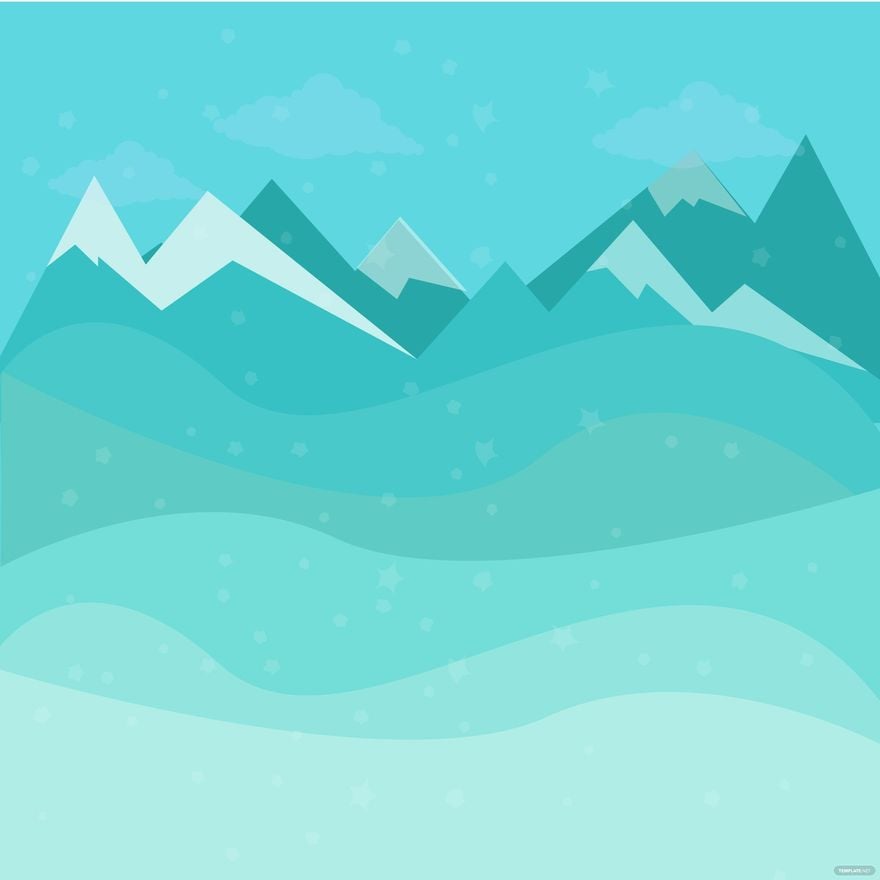 Free Winter Mountain Vector in Illustrator, EPS, SVG, JPG, PNG
