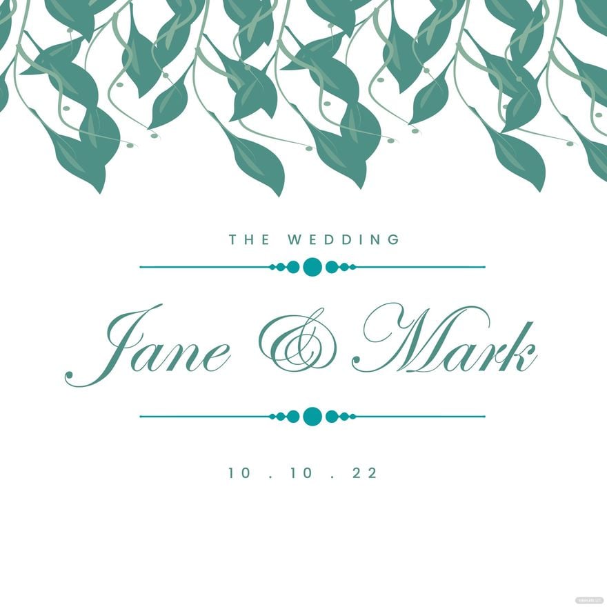 Wedding Card Vector in Illustrator, EPS, SVG, JPG, PNG