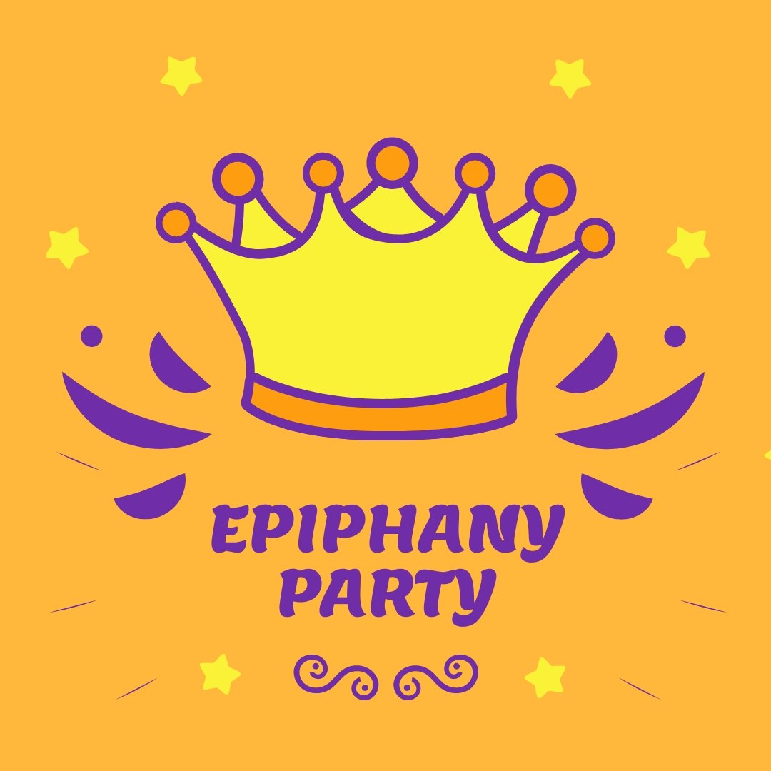 Free Epiphany Party Instagram Post Template