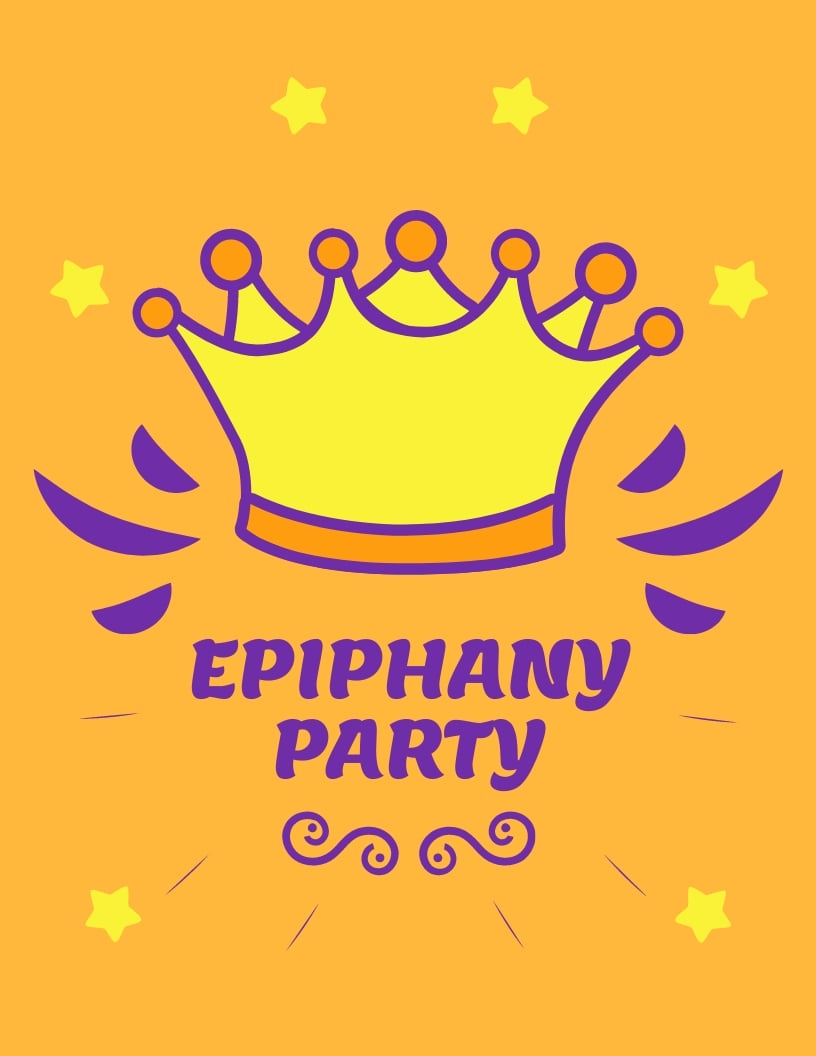 Epiphany Party Flyer Template