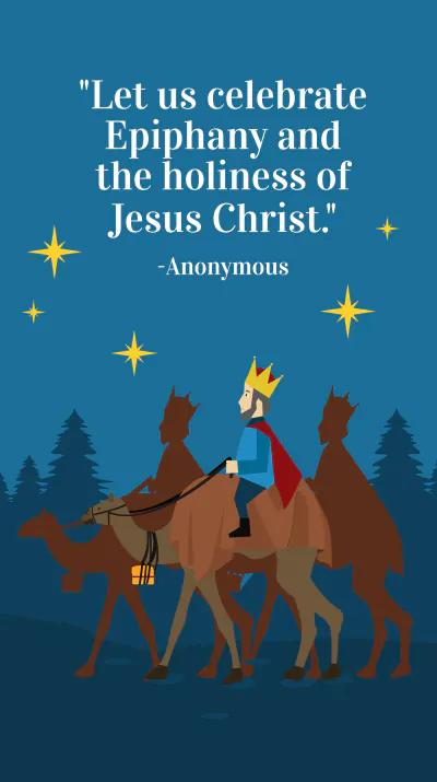 Free Epiphany Day Quote Instagram Story Template to Edit Online