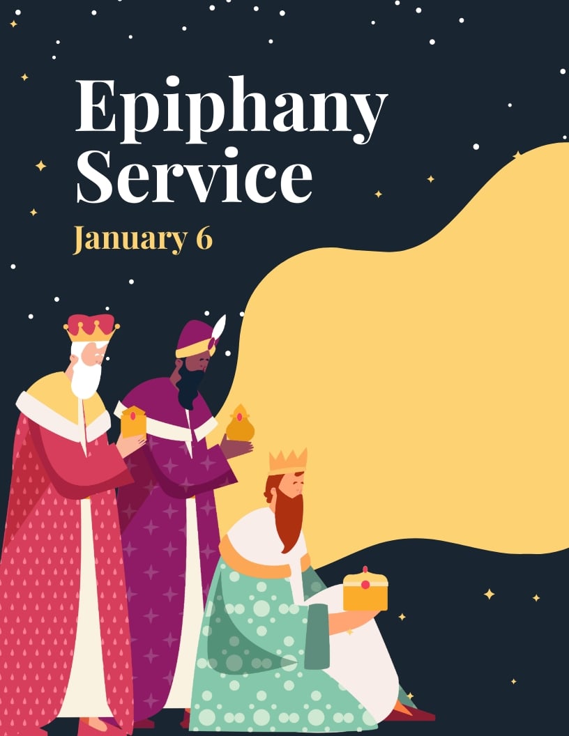 Free Epiphany Service Flyer Template in Word, Google Docs, PSD, Apple Pages, Publisher