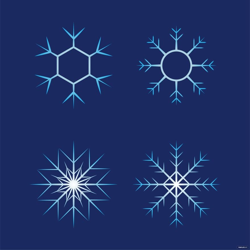 Frozen Snowflakes Vector