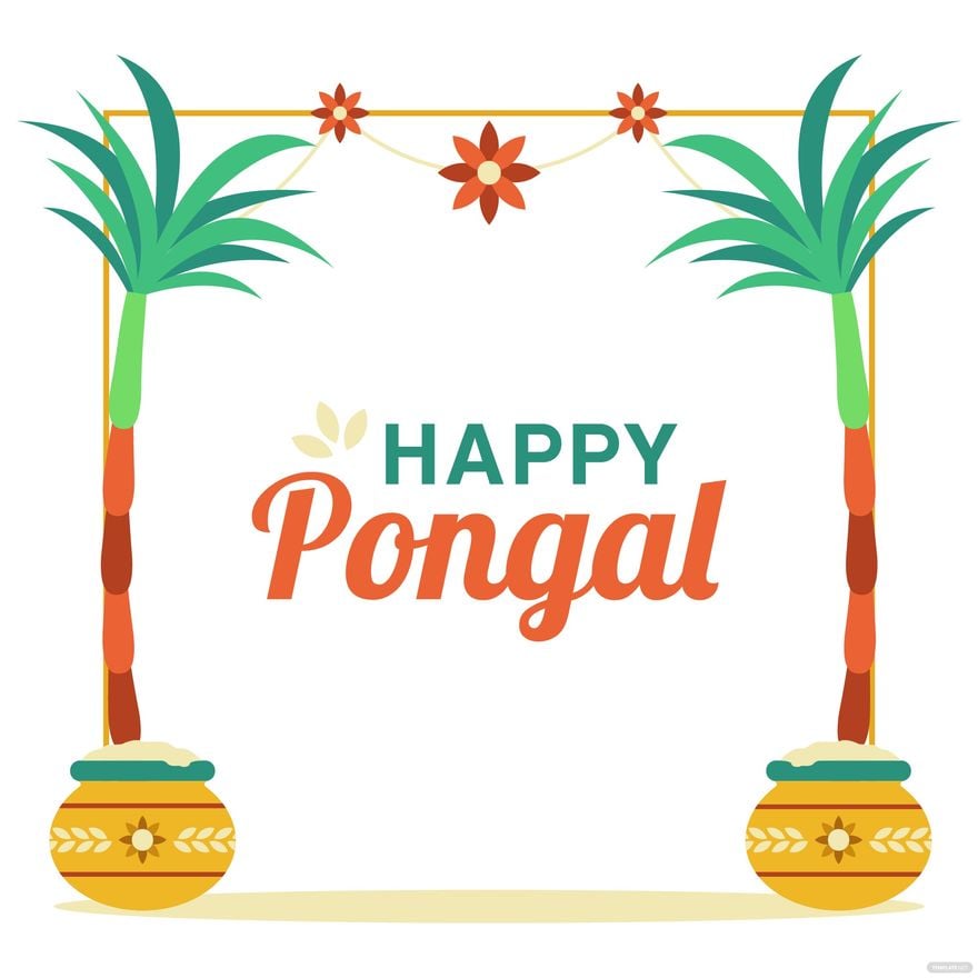 Free Pongal Village Vector - EPS, Illustrator, JPG, PNG, SVG 