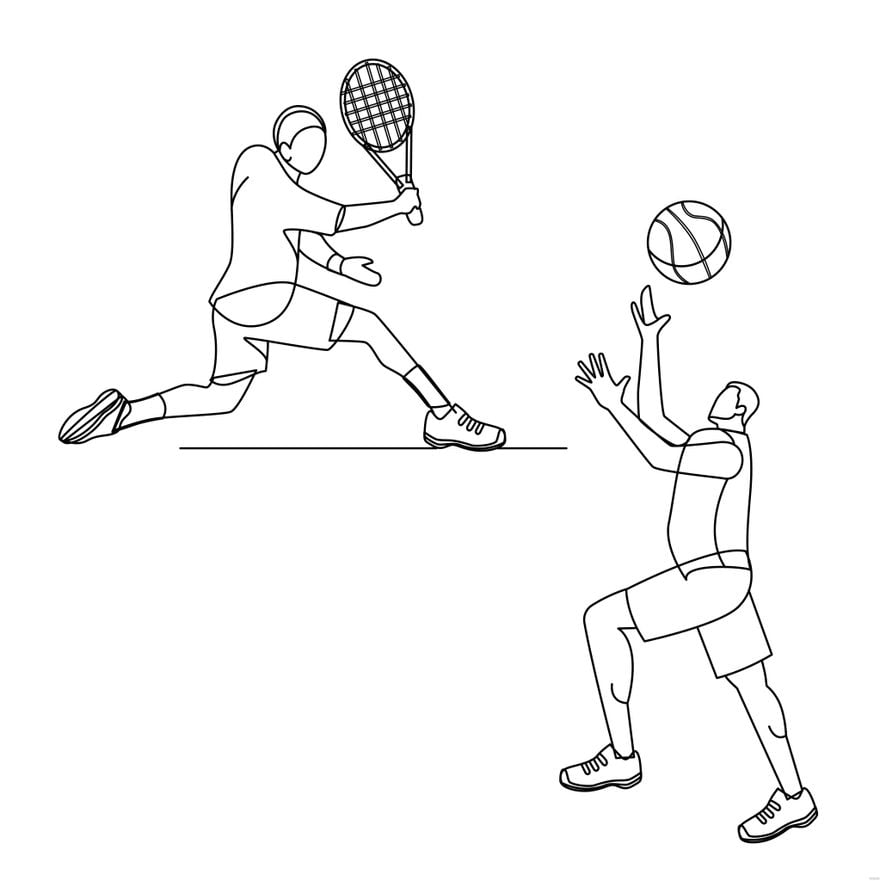 Sports Line Illustration