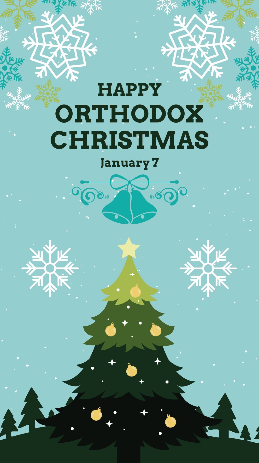 Happy Orthodox Christmas Instagram Story Template