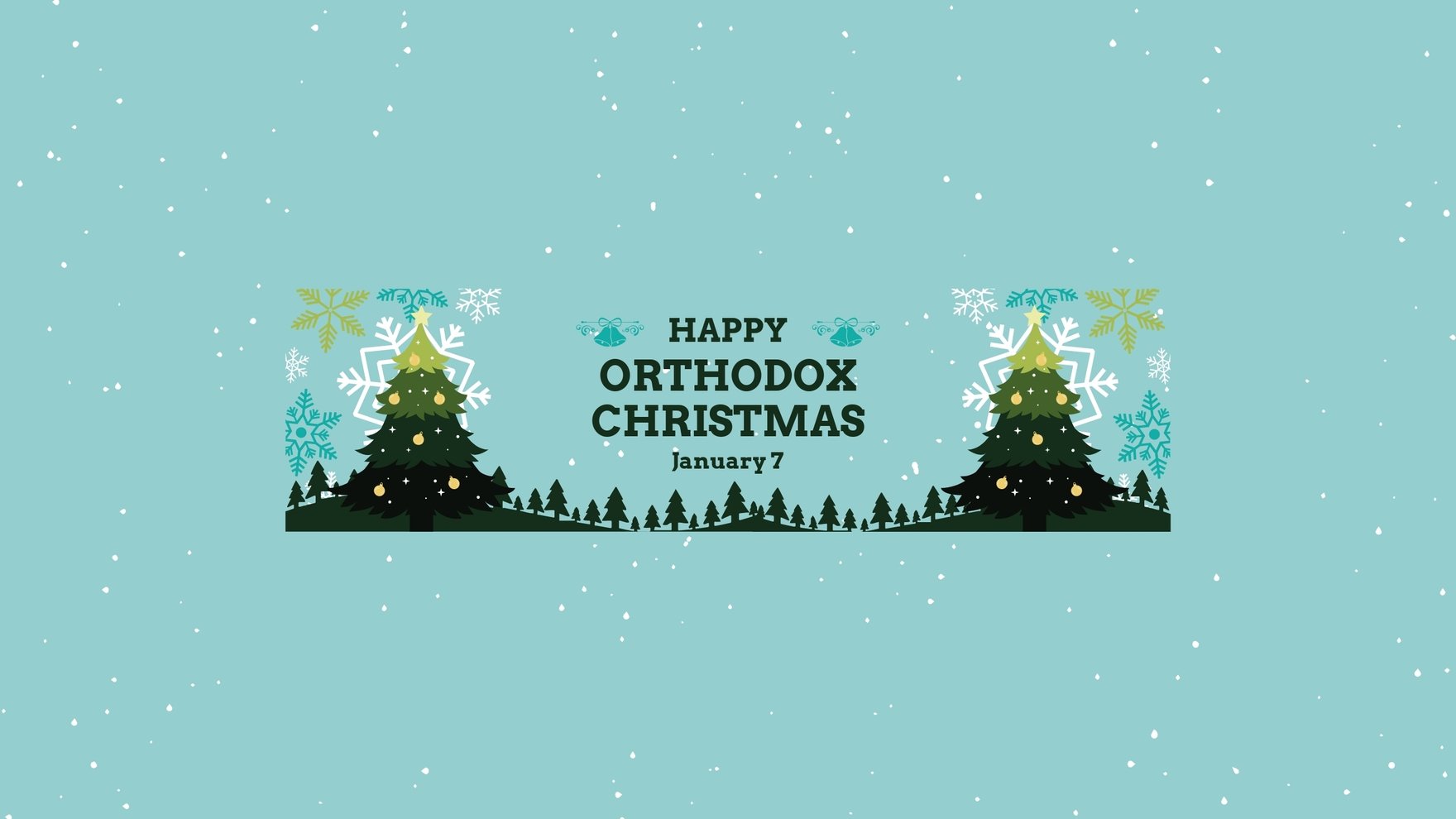 Happy Orthodox Christmas Youtube Banner Template
