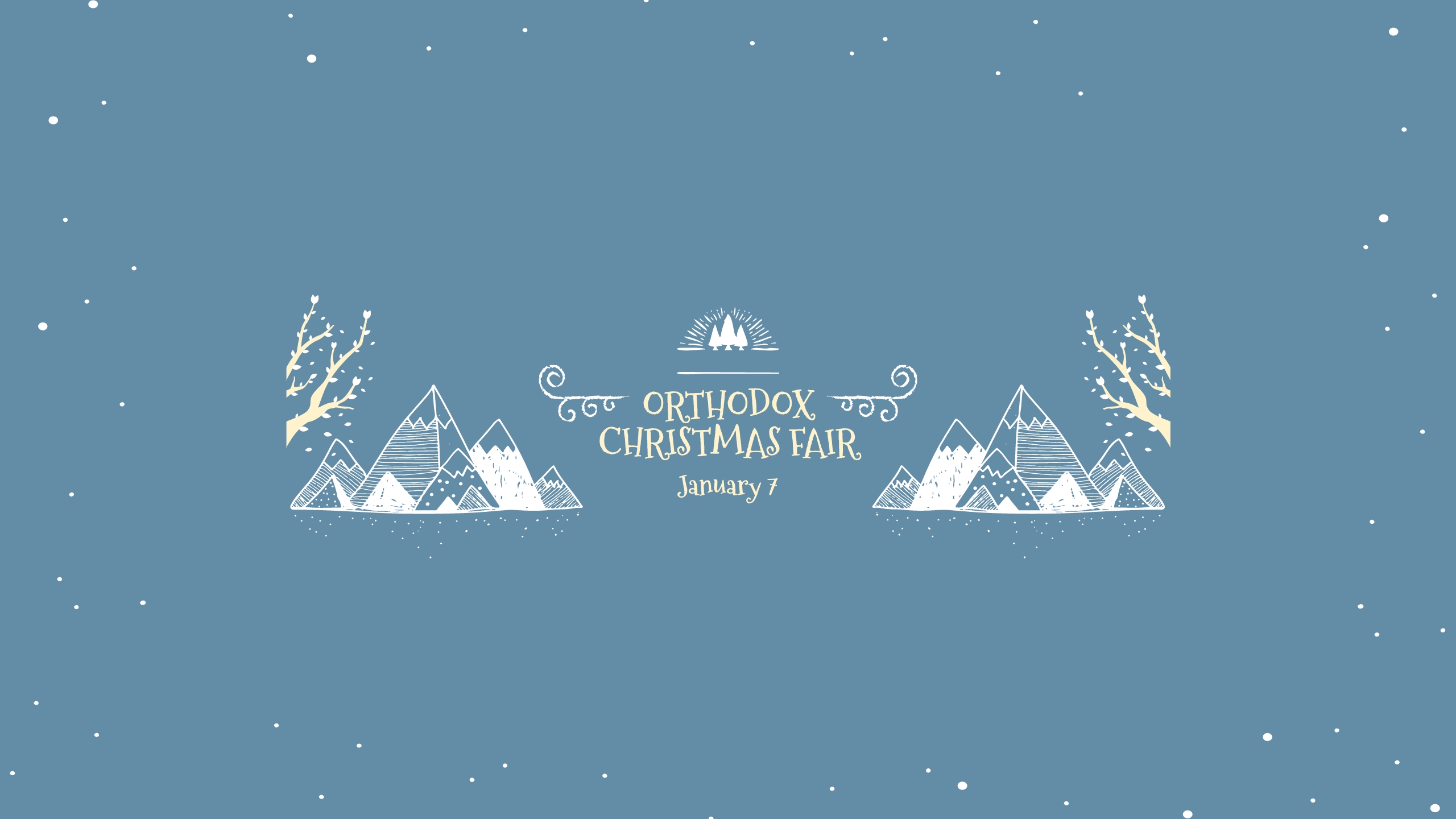 Orthodox Christmas Fair Youtube Banner Template